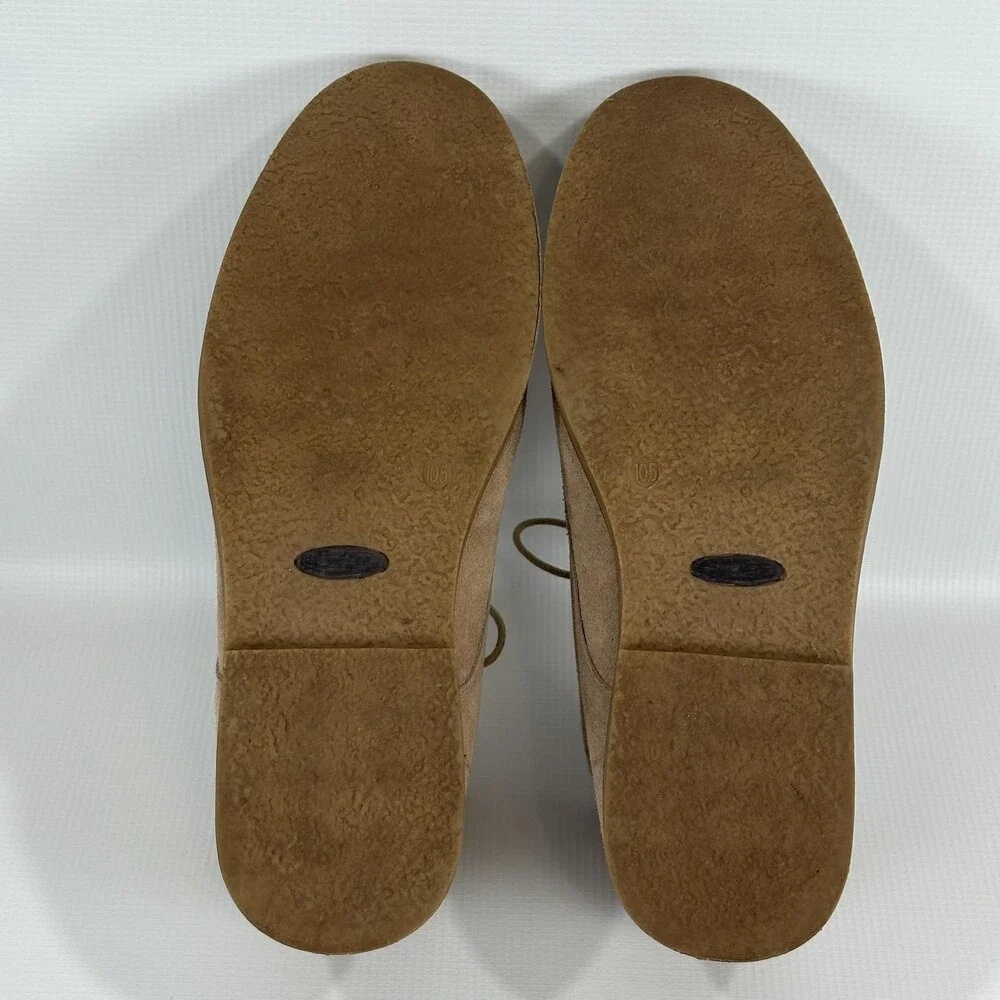 Bruno Marc Boots Mens Size 10.5 Beige Suede Chukka Desert Lace Up Casual